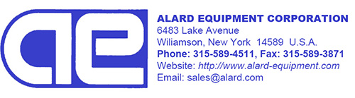 Alard Equipment Corp - used food processing and packaging equipment.