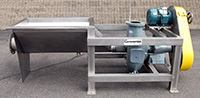 Used 6 INCH HYDRO TRANSPORT FOOD PUMP with STAINLESS STEEL VORTEX TANK and 5 HP DRIVE, Alard item Y2619