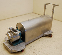 used SINE Model MR-135-RF stainless steel positive displacement pump; Alard item Y2701