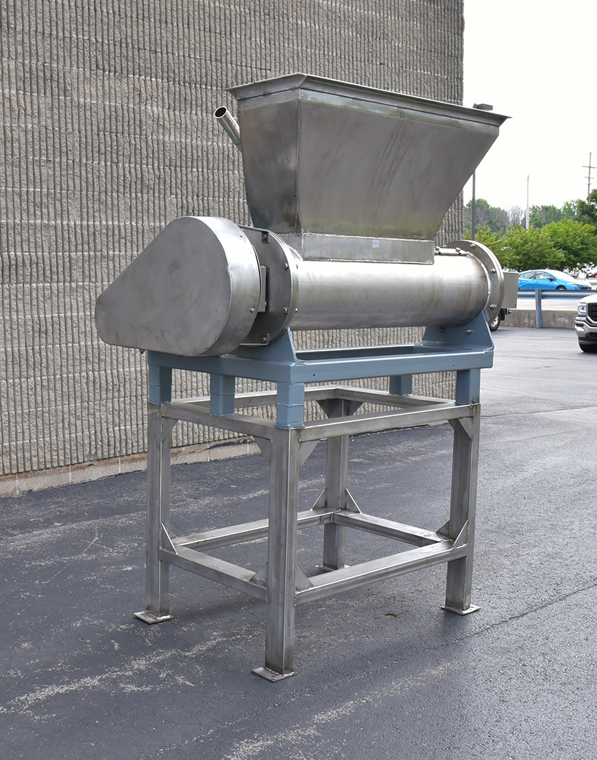 Used FMC TOMATO CHOPPER, macerator, knife cutter mill, stainless steel, high-capacity for industrial food processing, Alard item Y4678