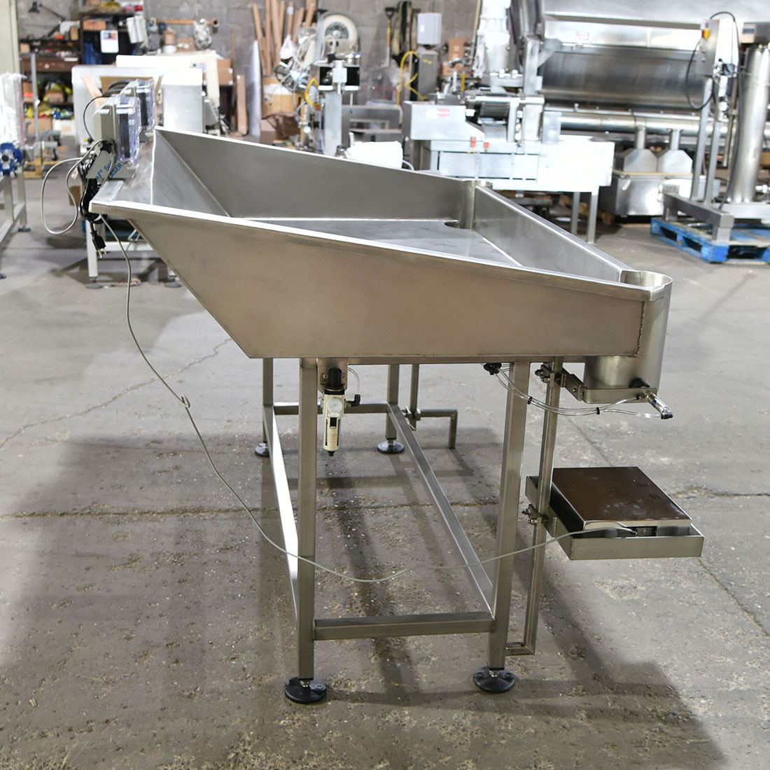 HAND PACK BAG FILLER, 2-station, food grade, stainless steel, net-weigh, fill by weight, in stock new, Alard item Y5693