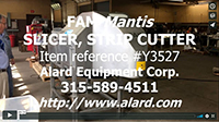 used, FAM MANTIS SLICER, DICER, CHOPPER, high volume industrial food grade cutter, Alard item Y3527