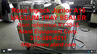 used, Ross Inpack Junior Model A10 preformed tray packaging machine Alard item Y3845