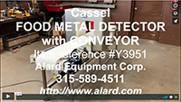NEW Cassel Metalshark2 FOOD PROCESS METAL DETECTOR with BELT CONVEYOR, 13x12, stainless steel, Alard item Y3951