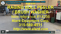 used, 10 ROLL PEELER, SCRUBBER, WASHER, HIGH CAPACITY, continuous, all stainless steel, Alard item Y4256