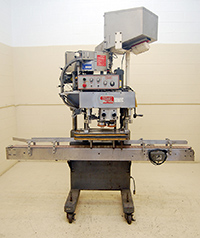 used, KAPS-ALL Model E AUTOMATIC 4 SPINDLE CAPPING MACHINE, Alard item Y2714