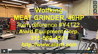 used, Wolfking MIXER-GRINDER, Model TSMG-850-200, 850 liter, 40 HP, Alard item Y4172