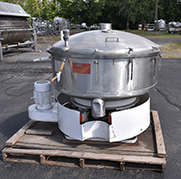 used, GUMP PRESSURE SCREENER, ROUND, 48 inch diameter, food grade stainless steel, Alard item Y4439