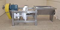 used, Cornell 6 INCH HYDRO TRANSPORT FOOD PUMP with STAINLESS STEEL VORTEX TANK and Motor Drive, Alard item Y4759