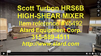used, Scott Turbon Model HRS6B high shear mixer, sanitary stainless steel, Alard item Y5032