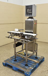 used, CHECKWEIGHER, BELT TRANSFER, food grade, with reject system, Lock Model 2500, Alard item Y5356