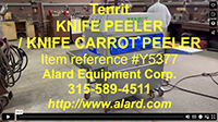 used, TENRIT SOLO C KNIFE PEELER for elongated vegetables, Alard item Y5377