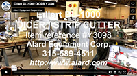 used, EILLERT BL-1000 VEGETABLE DICER, STRIP CUTTER, SLICER, Alard item Y3098