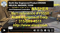 used, LAMINAR FLOW fruit and vegetable WASHER FLUME, food grade stainless steel, North Star HW2600, Alard item Y5550