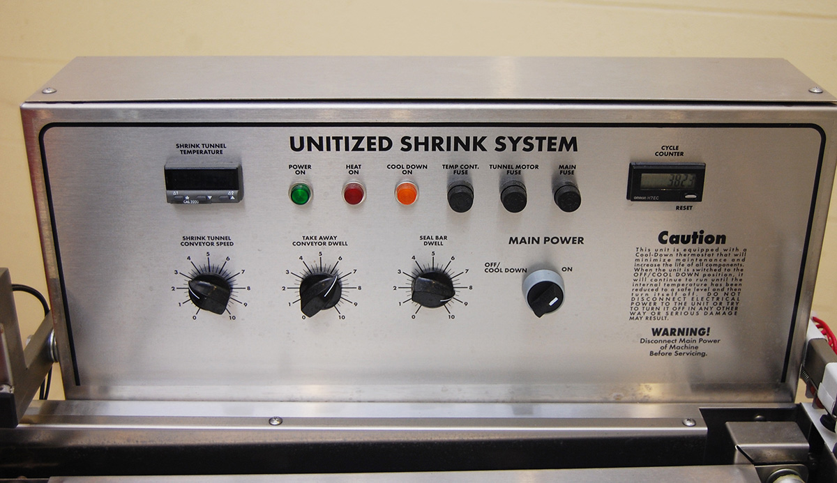 Used Packall Model U1319D-SS Unitized Shrink System, Alard item Y3412