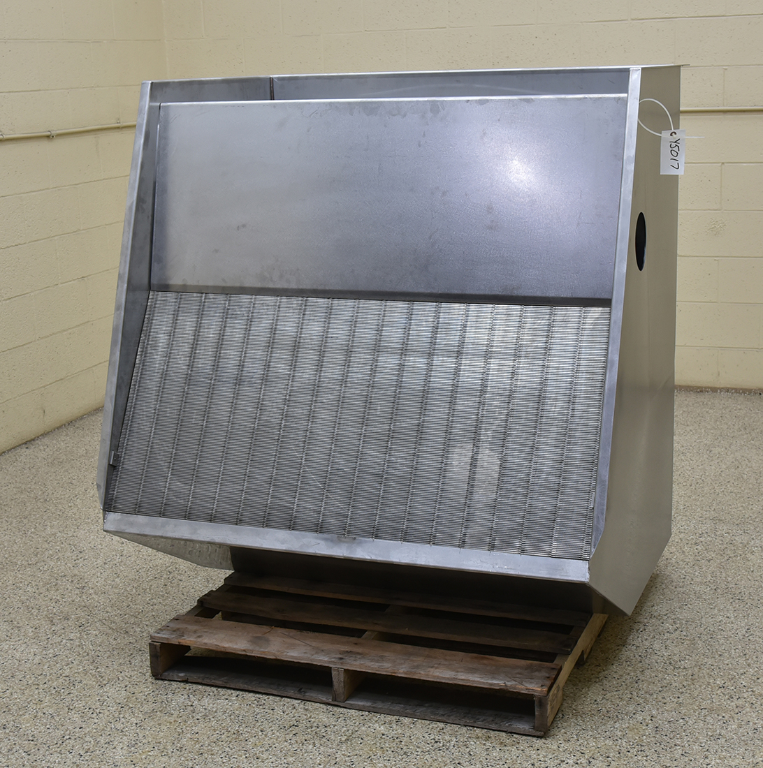 WATER RECOVERY SCREEN for liquid-solids separation, Alardsieve 48x36, all stainless steel, Alard item Y5017