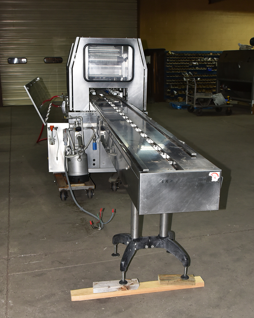 Used TRAY SEALER, continuous, vacuum, gas-flush, modified atmosphere packaging, food grade, stainless steel, Alard item Y5173