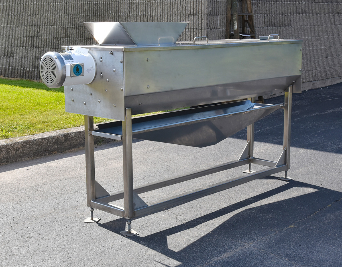 New FOUR ROLL WASHER, SCRUBBER, PEELER, for fruits and vegetables, stainless steel, Alard Equipment Corp item Y5325